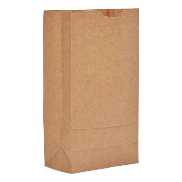 General Paper Bags, 35 lbs Cap., No 10, 6.31"w x 4.19"d x 13.38"h, Kraft, PK500 18410 - main